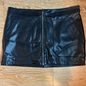 Free people pleather mini skirt